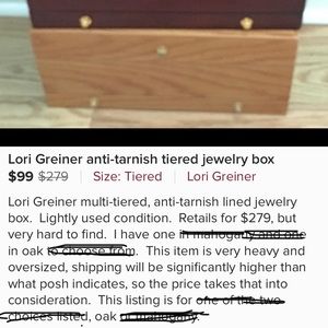 Lori Greiner anti-tarnish jewelry box